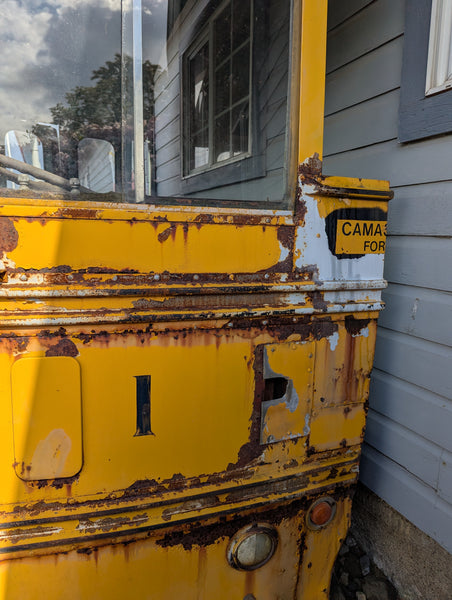 1955 Kenworth Bus Front End Only, Decor / Yard Art Purposes, Stock #J03456
