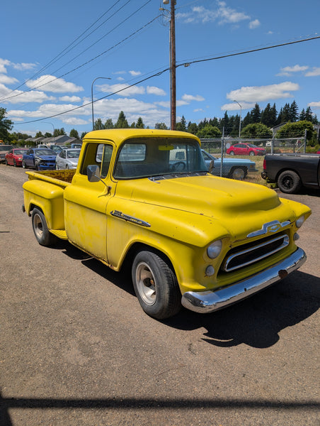1956 Chevrolet Short Box Step Side Pickup Truck, Stock #001015