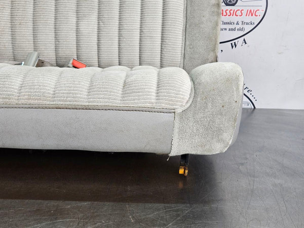 1992-99 Chevy Suburban 3rd Row Bench Seat Assembly, Cloth, Gray - OEM12