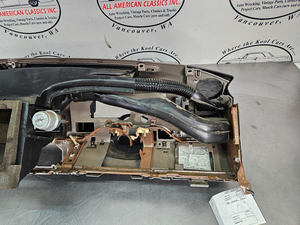 1987-89 Mustang Fox Body Front Dash Panel, Loaded w/ Trim, Glovebox, Gray - OEM22