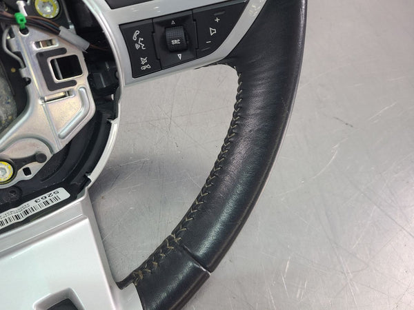 2010 Camaro Factory Black Leather Steering Wheel w/ Silver Accent - OEM14