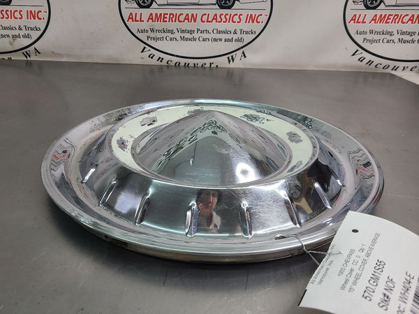 1955 Chevrolet 15" Inch Wheel Cover Hubcap Hub Cap, Nice! - OEM9