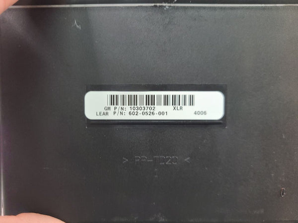 2004-09 Cadillac XLR Left Driver Seat Memory Module, #10303702 - OEM3