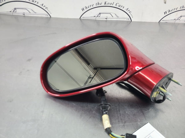 2005-09 C6 Corvette Left Drivers Side View Mirror, Magnetic Red - OEM1