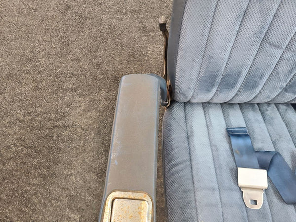 1981-91 Chevy GMC Suburban 3rd Row Bench Seat Assembly, Blue - OEM GM2