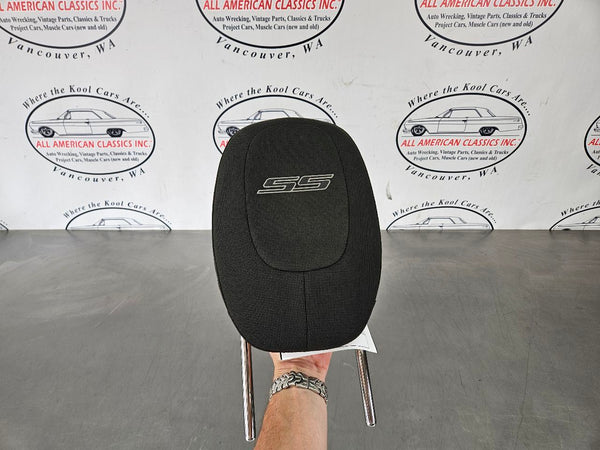 2011-15 Camaro SS Front Seat Headrest Head Rest, Cloth, 'SS' - OEM0