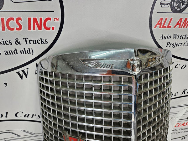 1938 Cadillac LaSalle Front Grille w/ V8 Badge, Damaged, Wall Hanger Art1