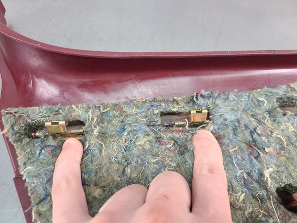 1988-94 GMC Chevy Truck Interior Kick Panel Pair, Carpeted, Red, LH/RH - OEM19