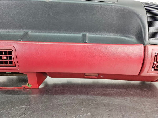 1987-89 Mustang Fox Body Front Dash Panel, Loaded w/ Trim, Glovebox, Black / Red7