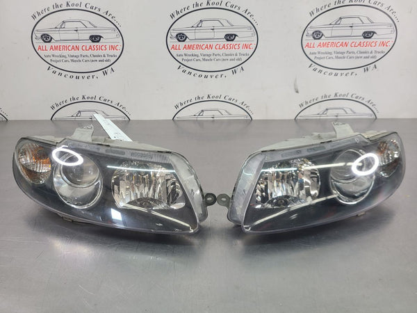 2004-06 GTO Front Headlight Head Lamp Pair, Left / Right, Clear Lenses - OEM0