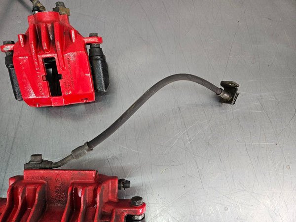 1997-04 C5 Corvette Factory PBR Brake Caliper Set, Front and Rear, Red - OEM10