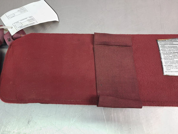 1988-94 GMC Chevy Truck Front Sun Visor Pair, Left and Right, Red - OEM2