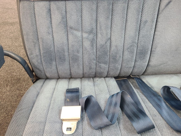 1981-91 Chevy GMC Suburban 3rd Row Bench Seat Assembly, Blue - OEM GM4