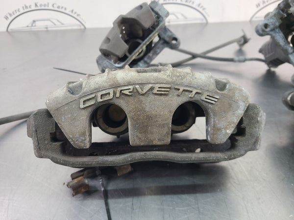 1997-04 C5 Corvette Base Brake Caliper Complete Set w/ Brackets - OEM1