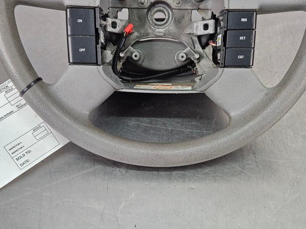 2004 Ford F150 Factory Steering Wheel w/ Cruise Control Buttons, Gray - OEM5