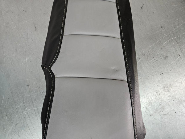 2005-13 C6 Corvette Custom Center Console Lid, Black and Gray, Reupholstered OEM2