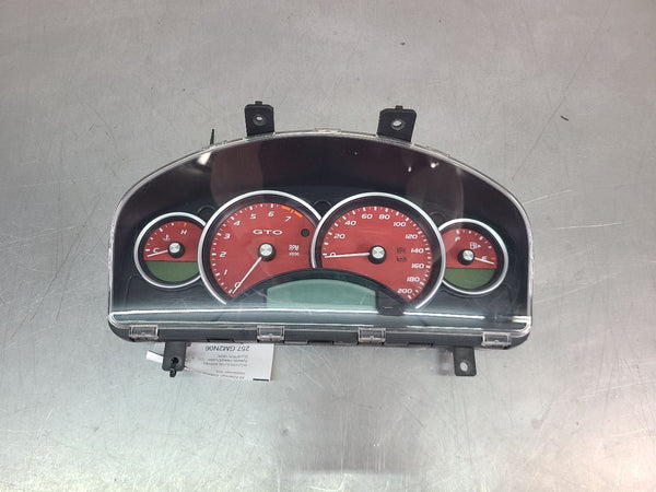 2004-06 GTO Instrument Cluster Assembly w/ Red Gauges, 190k Miles! - OEM0