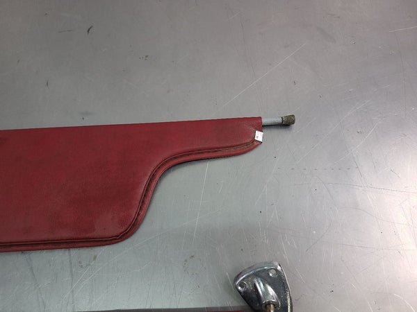 1978-79 Ford Bronco, 1973-79 Truck Front Sun Visor Pair, Left / Right, Red - OEM3