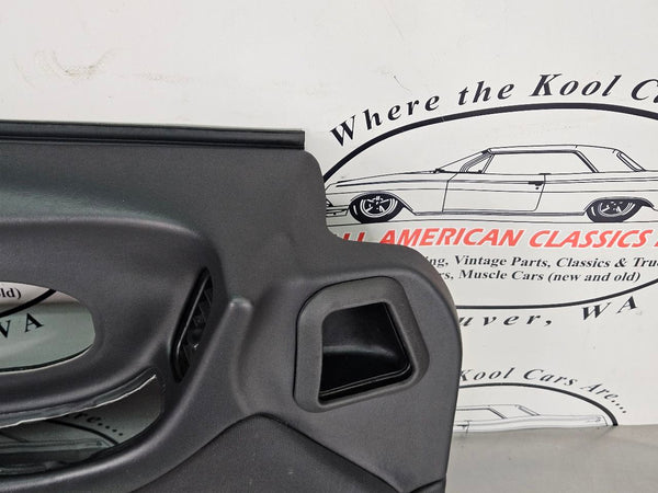 1997-04 C5 Corvette Door Trim Panel, Left Driver Side, Black - OEM3