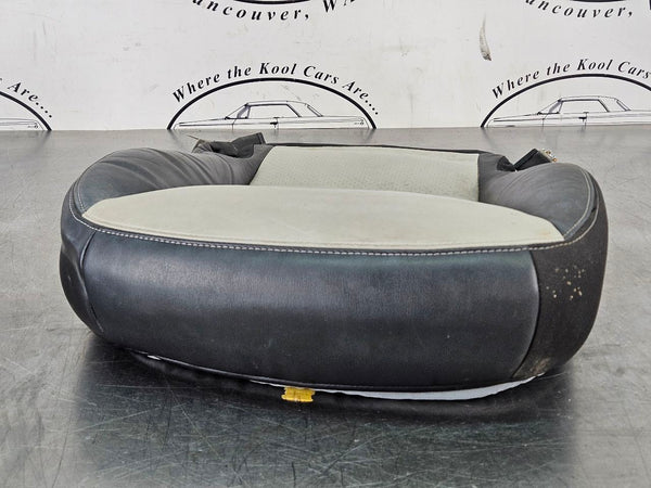 2005-06 C6 Corvette Lower Seat Bottom Cushion / Cover, Black / Gray, Right Side 3