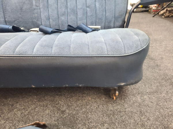1981-91 Chevy GMC Suburban 3rd Row Bench Seat Assembly, Blue - OEM GM8