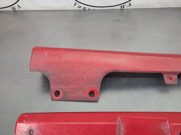 2002 Firebird Trans Am WS6 Left and Right Lower Rocker Panel Moulding Pair, Red12