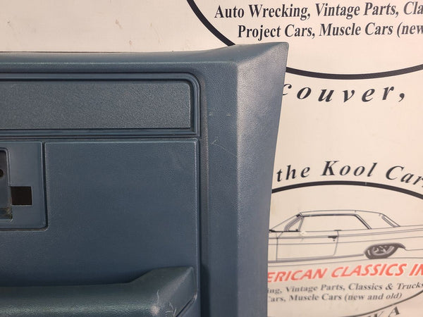 1981-91 Chevy Suburban, Crew Cab Truck, Door Trim Panel, Right Side Rear, Blue4