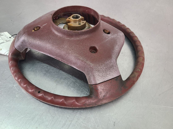 1991 Chevrolet Caprice Factory Steering Wheel, Red, Worn - OEM8