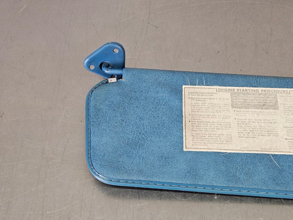 1973-87 Chevy Truck Blue Vinyl Sun Visor Pair, LH / RH - OEM1