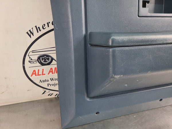 1981-91 Chevy Suburban, Crew Cab Truck, Door Trim Panel, Left Side Rear, Blue7