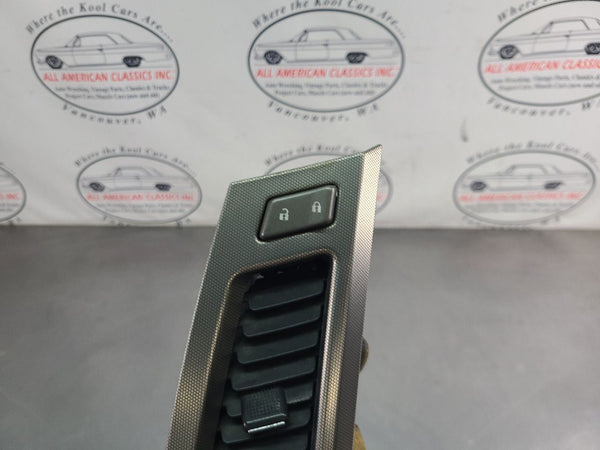 2004-09 Cadillac XLR Aluminum Door Panel Control Switch Bezel Trim w/ Vent - OEM1