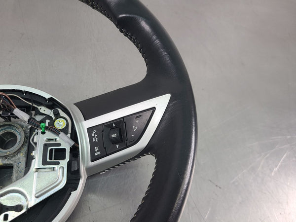 2010 Camaro Factory Black Leather Steering Wheel w/ Silver Accent - OEM6