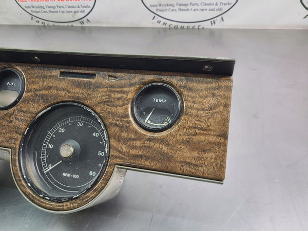 1967-68 Cougar XR-7 Instrument Cluster Tachometer Speedo Assembly, Woodgrain8
