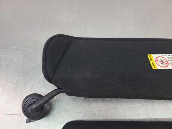 2000-04 C5 Corvette Front Sun Visor Pair, Black, Left / Right, 29k Miles - OEM8