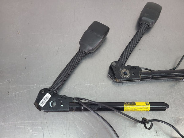 2005-13 C6 Corvette Seat Belt Buckle Pretensioner Pair, LH / RH, Black - OEM2