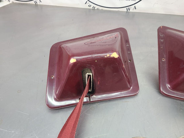 1978-79 Ford Bronco Front / Rear Seat Belt / Buckle Set, Red - OEM1