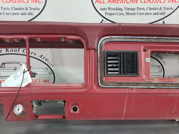1978-79 Ford Bronco Front Dash Panel Structure / Assembly w/ Integral A/C - OEM12