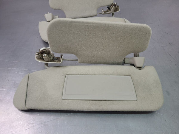 2002 GMC Denali, Sierra, Front Sun Visor Pair, RH/LH, Gray, w/ Lights - OEM13