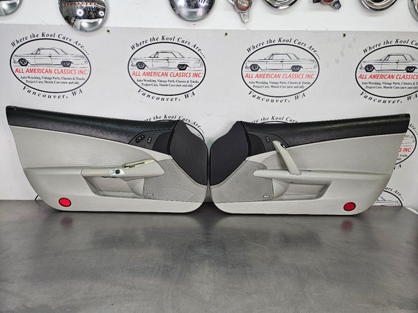 2005-13 C6 Corvette Bose Premium Door Trim Panel Pair, Black / Titanium, LH / RH0