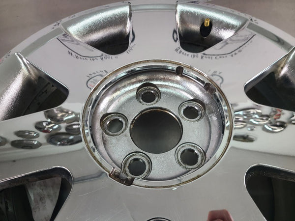 2002-03 Ford Thunderbird Aluminum Chrome 7 Spoke Wheel, Factory, 17x7.5 - OEM10