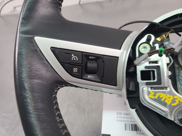 2010 Camaro Factory Black Leather Steering Wheel w/ Silver Accent - OEM8