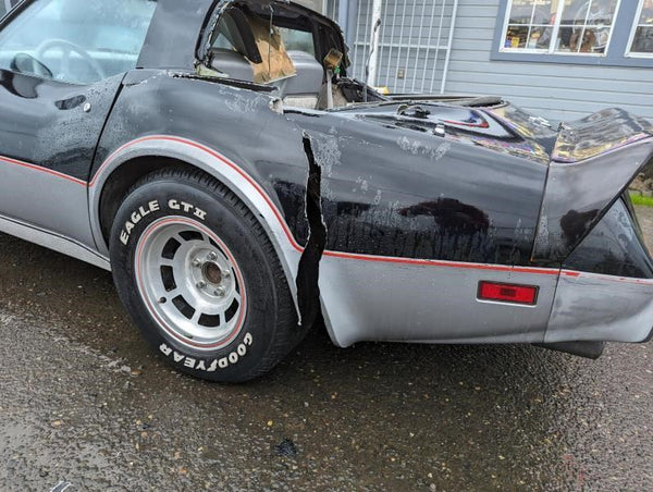 1978 Corvette Pace Car Gas Door, Fuel Door Assembly w/ 25th Anniversary Emblem9
