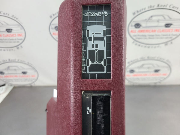 1988-94 Chevy Truck / Suburban Transfer Case Floor Shifter Trim, Red - OEM8