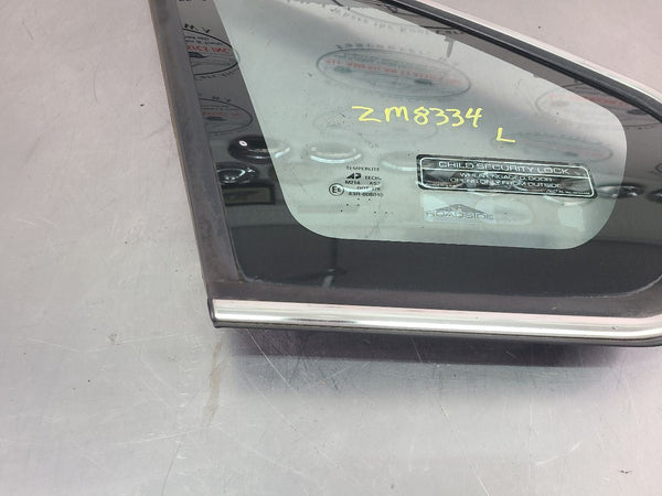 1995-96 Chevy Impala SS LH Left Side Rear Quarter Glass, Chrome Trim - OEM5