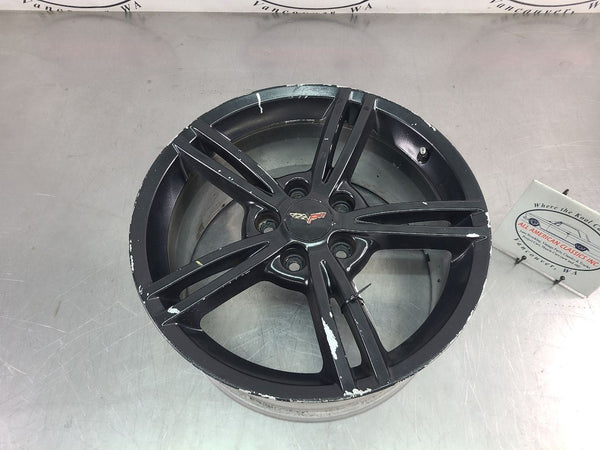 2008-10 C6 Corvette 5 Double Spoke Factory Wheel QG6, Front, 18x8.5, OEM1