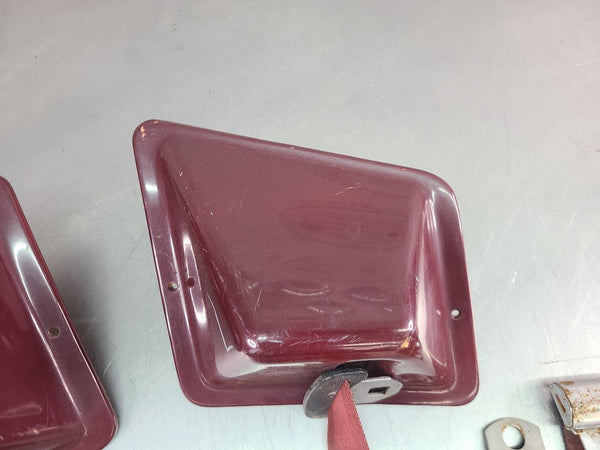 1978-79 Ford Bronco Front / Rear Seat Belt / Buckle Set, Red - OEM4
