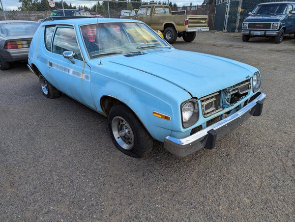 1977 Gremlin AMX AMC 3-Spoke Steering Wheel, Bare, Black - OEM15