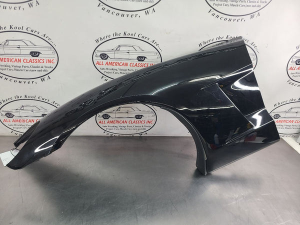 2005-13 C6 Corvette Front Fender Assembly, Left Driver Side, Black - OEM0