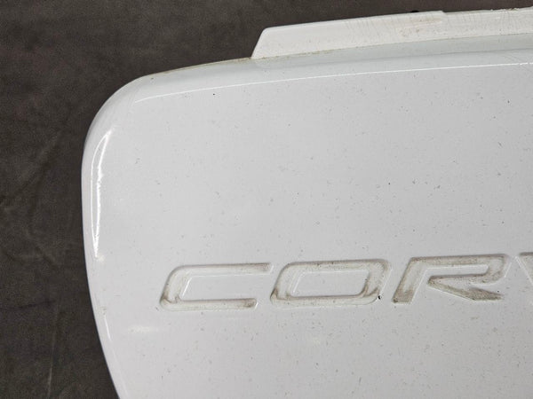 1997-04 C5 Corvette Front Bumper License Plate Filler Panel, White - OEM1