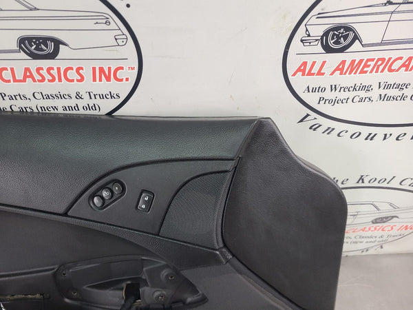 2005-13 C6 Corvette Door Trim Panel Left Driver Side, Bare, Bose Premium, Black3